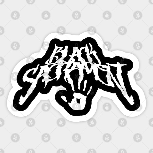 Black Sacrament Sticker by ClayMoore